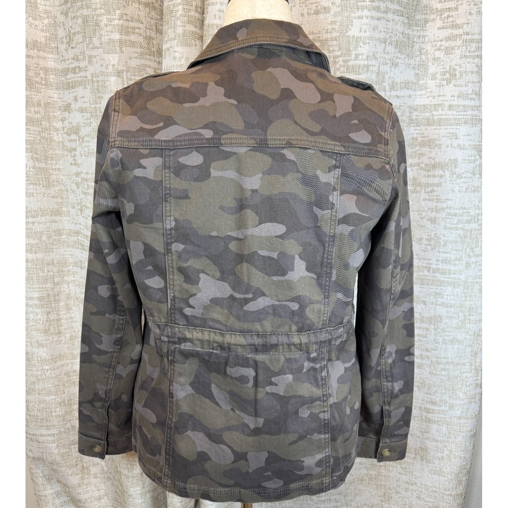 Express Camo Utility Flight Jacket Women's M Military Safari Cotton Stretch - Picture 7 of 13